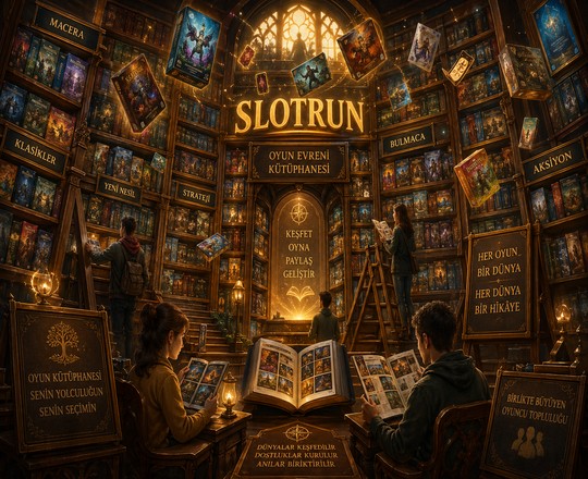 Slotrun Platform Tanıtımı – Şehir Kütüphanesi Metaforu ile Oyun Ekosistemi